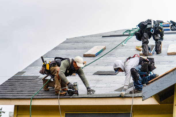 Professional Roofing technician working in White Stone, VA